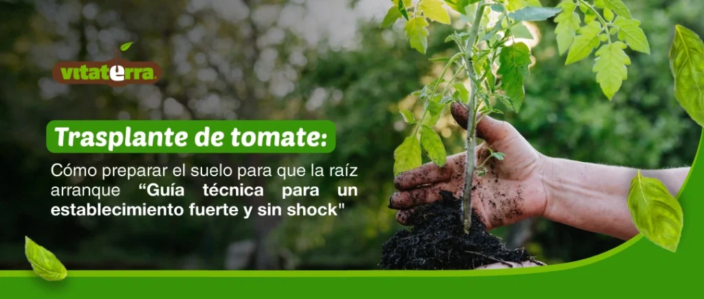 Trasplante de tomate y preparación del suelo para la raíz